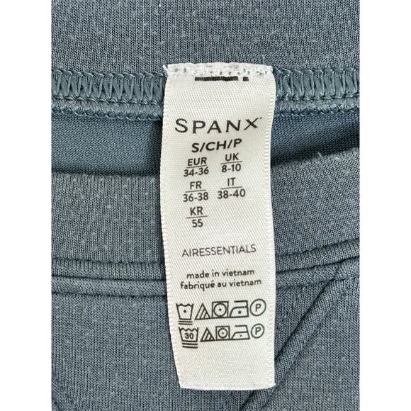 Spanx Air Essentials Blue Sweatshirt Long Sleeve Crewneck Casual Activewear S - Picture 3 of 6